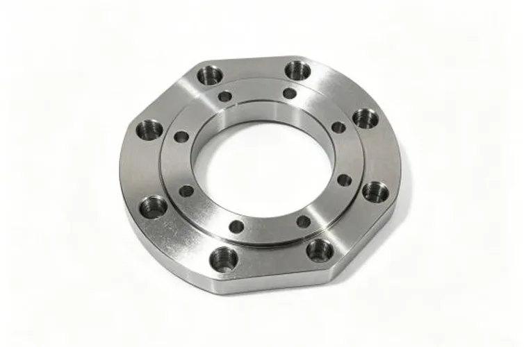 Nắp cuối ổ trục có mặt bích gia công CNC từ thép 40Cr